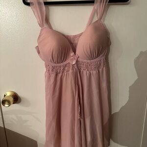 Fashion Bug Pink Sheer Chemise